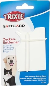 Trixie Safecard Zeckenentferner Kunststoffkarte, 8 x 5cm, weiß