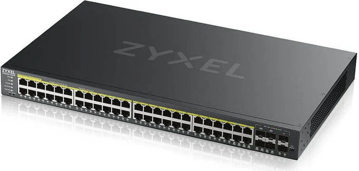 Zyxel GS2220 Rackmount Gigabit Managed Switch, 48x RJ-45, 4x RJ-45/SFP, 2x SFP, 375W PoE+