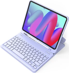 Inateck Tastatur Hülle für iPad Air 6 11"/iPad Air 5/iPad 10/iPad Pro 11", violett, DE