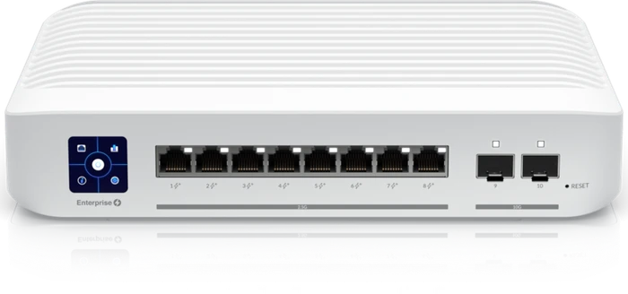 Ubiquiti UniFiSwitch Enterprise 8 Desktop 2.5G Managed Switch, 8x RJ-45, 2x SFP+, 120W PoE+