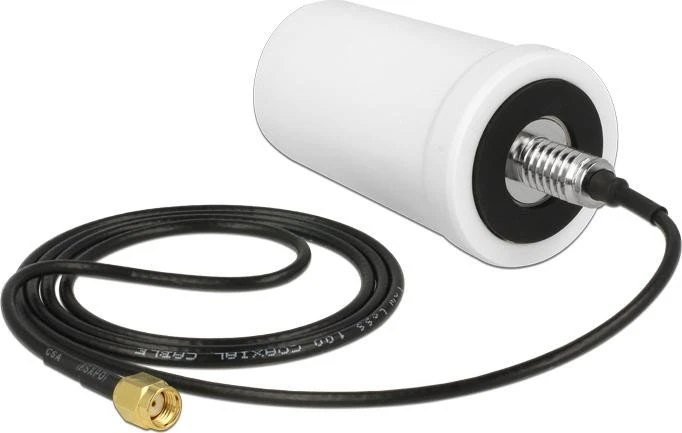 DeLOCK WLAN 802.11a/b/g/n/ac Outdoor-Antenne, 2dBi, RP-SMA, omnidirektional, weiß