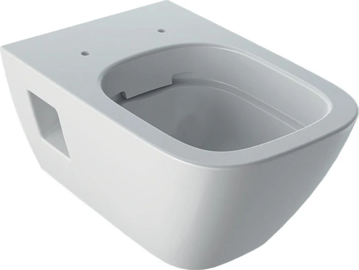 Geberit Renova Plan Wand-WC Tiefspüler, teilgeschlossene Form, Rimfree weiß/KeraTect