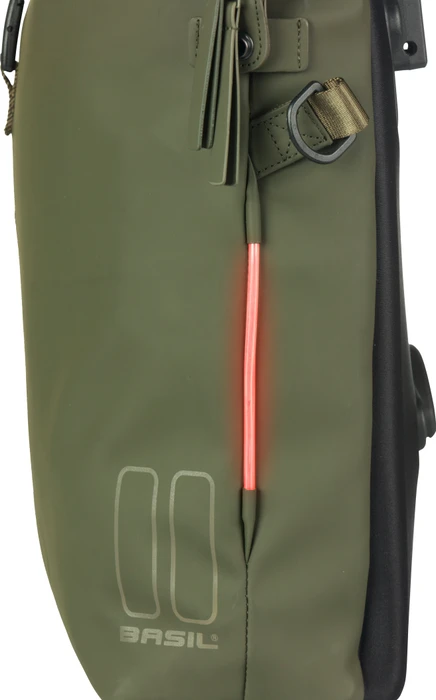 Basil SoHo MIK Studs Gepäcktasche grün