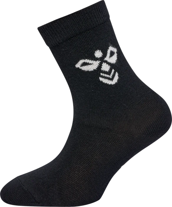 hummel Sutton Socken black/grey melange/blue nights, 3 Paare (Junior)