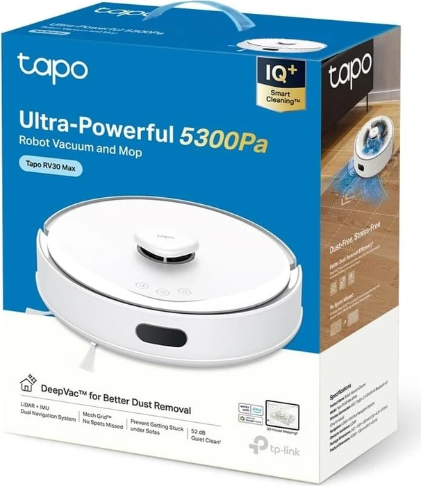 TP-Link Tapo RV30 Max White Saug-/Wischroboter weiß