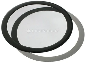 DEMCiflex Staubfilter 140mm rund schwarz/schwarz