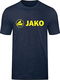 Jako Promo T-Shirt kurzarm marine melange/neon yellow