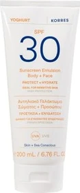 Korres Yoghurt Sonnenschutz-Emulsion für Gesicht & Körper LSF30, 200ml