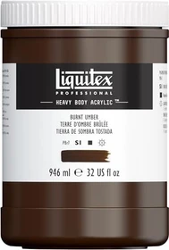 Liquitex Professional Heavy Body Acrylic burnt umber, 946ml