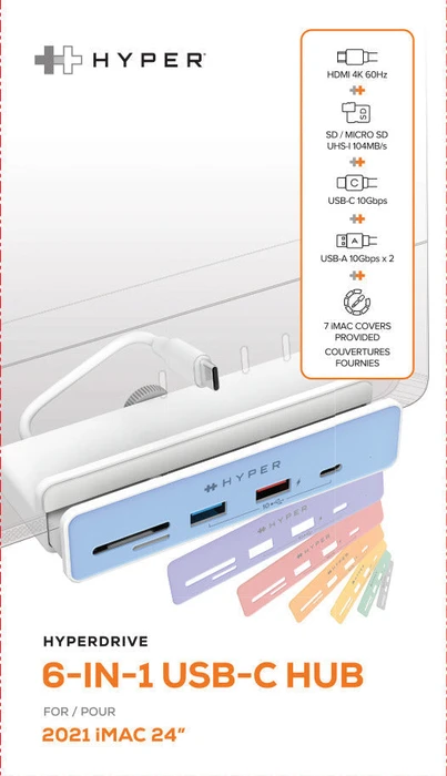 Targus HyperDrive 6-in-1 USB-C Hub for iMac 24", USB-C 3.1 [Stecker]