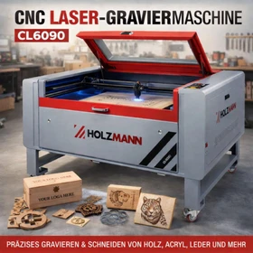 Holzmann CL6090 Elektro-CNC-Fräse, stationär Laser Gravier-Schneider
