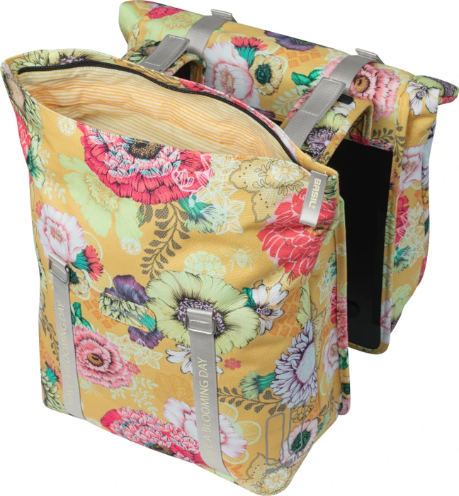 Basil Bloom Field Doppeltasche Gepäcktasche gelb
