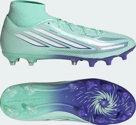 adidas F50 Sparkfusion League Mid Cut FG/AG clear mint/cloud white/solar purple (Damen)