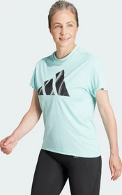 adidas Run It Brand Love T-Shirt kurzarm semi flash aqua (Damen)