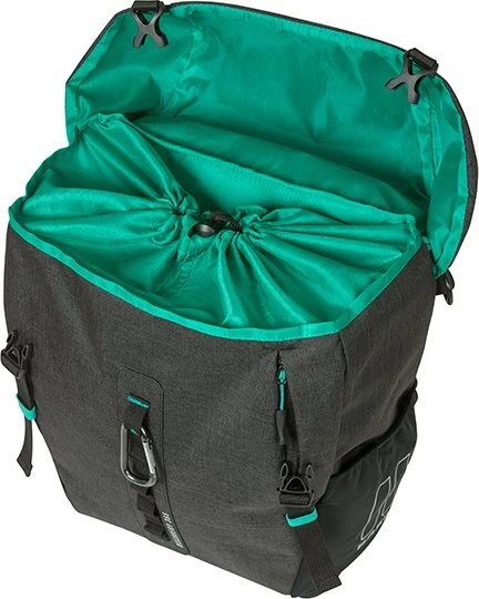 Basil Discovery 365D M Einzeltasche MIK Hooks Gepäcktasche black melee