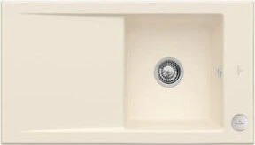 Villeroy & Boch Timeline 50 Einbau Becken reversibel mit Ablauffernbedienung ivory