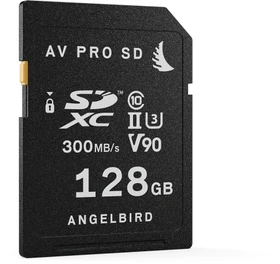 Angelbird AV PRO SD V90 R300/W260 128GB, UHS-II U3, Class 10