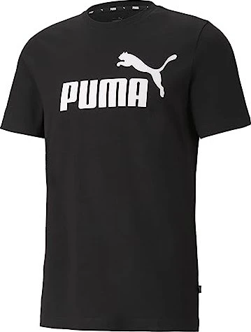 Puma Essentials Logo T-Shirt kurzarm schwarz (Herren)