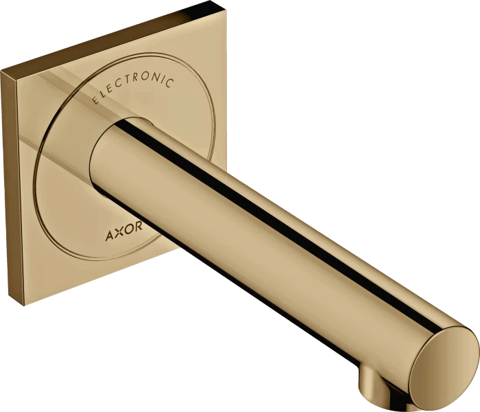 Hansgrohe Axor Uno Elektronik-Waschtischmischer Unterputz für Wandmontage mit Auslauf 161mm polished bronze