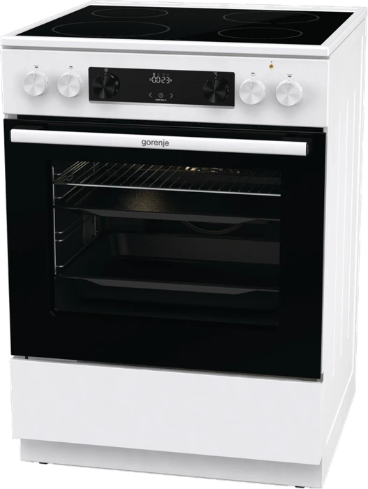 Gorenje GEC6C40WD Elektroherd mit Glaskeramik-Kochfeld