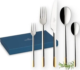 Villeroy & Boch Ella Besteck-Set teilvergoldet, 30-tlg.