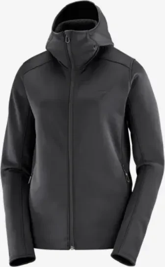 Salomon Outline Warm Hooded Jacke deep black (Damen)
