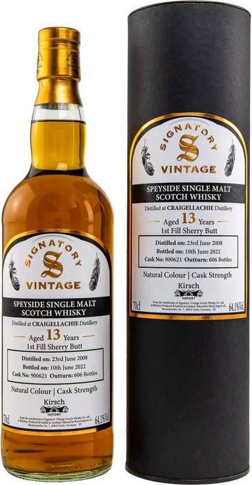 Craigellachie 13 Years Old Signatory Vintage Cask 700ml