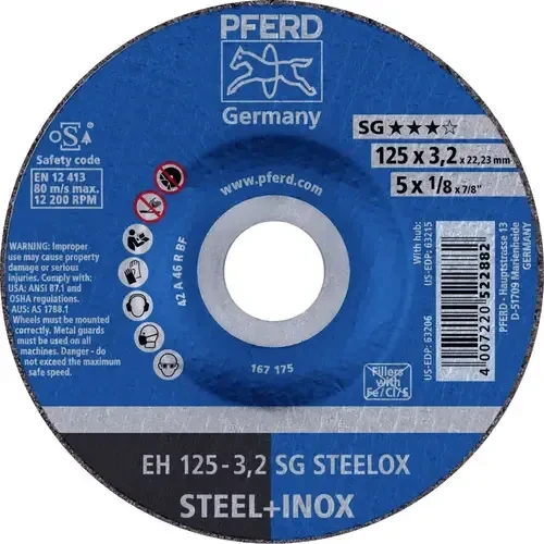 Pferd EH 125-3.2 SG STEELOX Trennscheibe, 125x3.2x22.23mm, 25 Stück