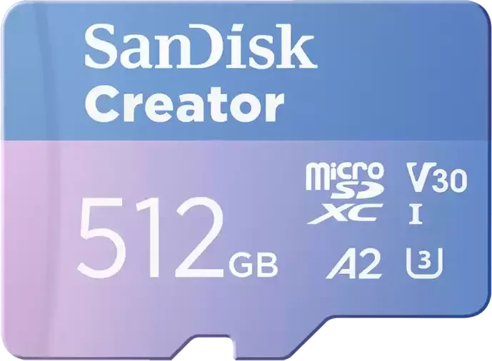 SanDisk Creator microSDXC, UHS-I U3, A2, Class 10