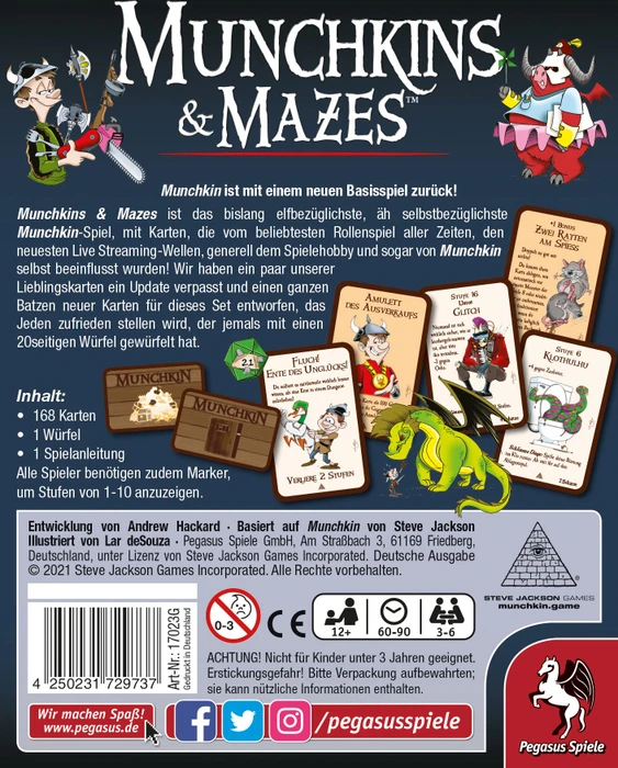 Munchkin & Mazes : : Giochi e giocattoli