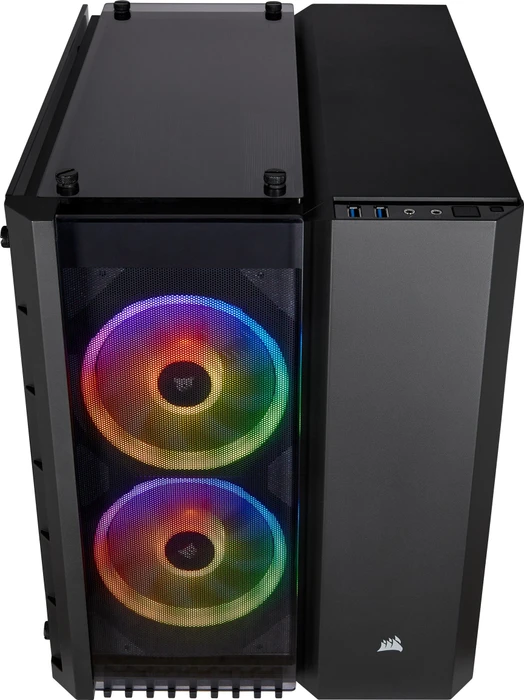 Corsair Crystal Series 280X RGB, schwarz, Glasfenster