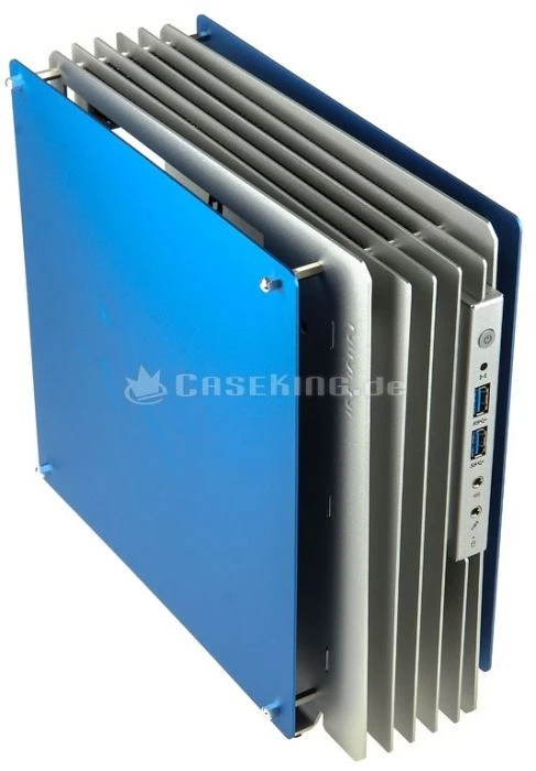 In Win H-Frame Mini blau, Glasfenster, Mini-ITX, 180W proprietär