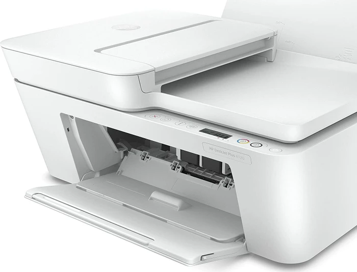 HP DeskJet Plus 4120e All-in-One weiß, Instant Ink, Tinte, mehrfarbig