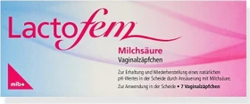 Lactofem Milchsäure Vaginalzäpfchen, 7 Stück