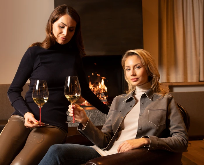 Riedel Fatto A Mano Performance Riesling Weißweinglas rot