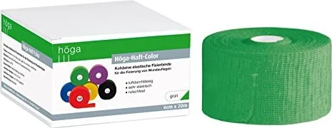 Höga Haft Color Elastische Fixierbinde grün, 6cm x 20m, 1 Stück