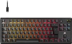 Corsair Gaming K70 CORE TKL RGB, schwarz, MLX RED V2, USB, PT