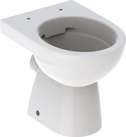 Geberit Renova Stand-WC Tiefspüler, Abgang horizontal, teilgeschlossene Form, Rimfree weiß/KeraTect