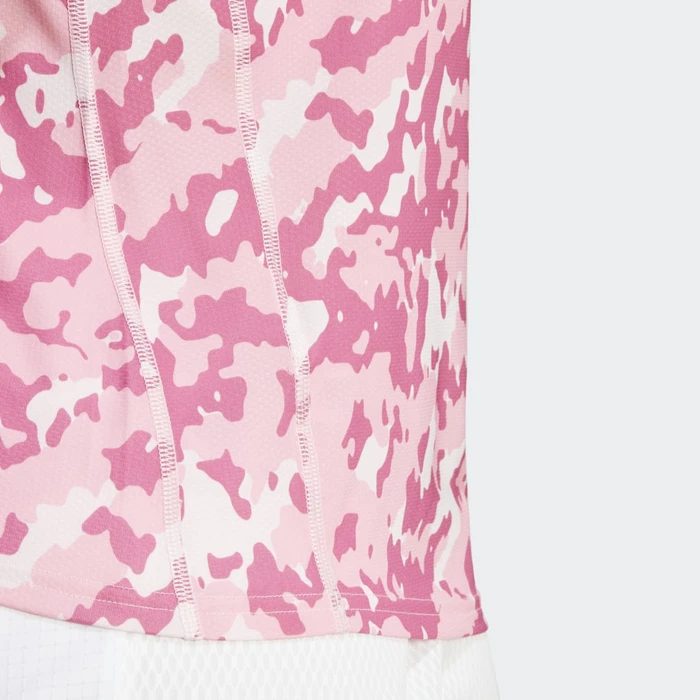 adidas Own The Run Camo Running Laufshirt kurzarm clear pink (Damen)