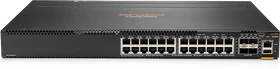 HPE Aruba CX 6300 Series 6300M Rackmount Gigabit Managed Switch, 24x RJ-45, 4x SFP56 (JL664A)