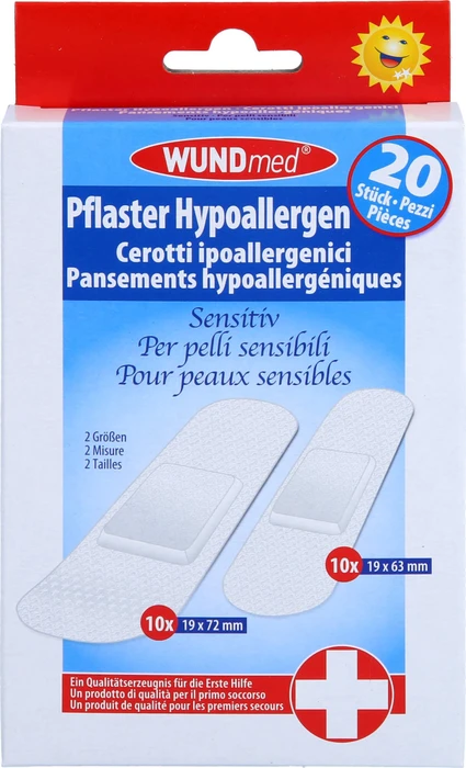 WUNDmed Sensitiv 2 Größen Wundpflaster