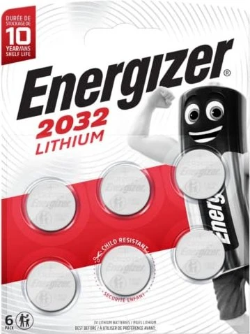 Energizer Lithium CR2032, 6er-Pack