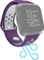 Hama Ersatzarmband Sport für Fitbit Versa 2 grau/violett Vorschaubild