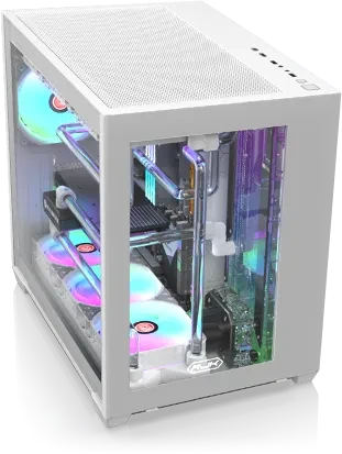 Raijintek Paean C7, weiß, Glasfenster