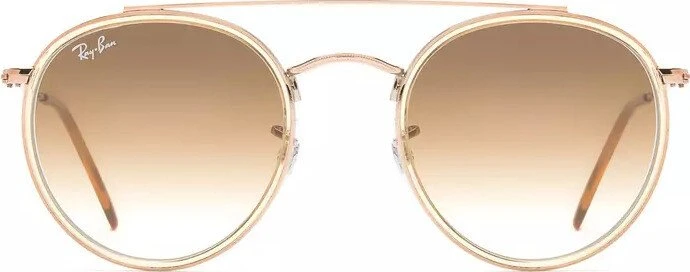 Ray-Ban Round Double Bridge bronze copper/light brown gradient