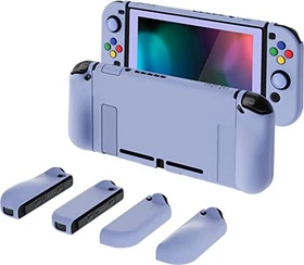 PlayVital Dockable Hartschalen-Schutzhülle Cover hellviolett (Switch)