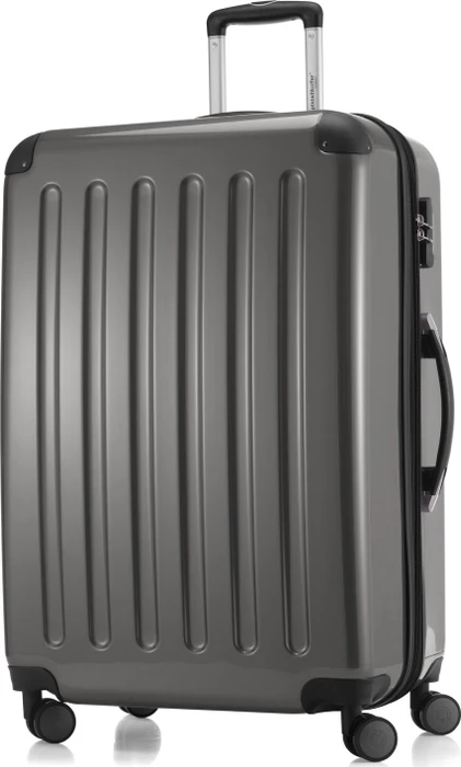 Hauptstadtkoffer Alex Spinner erweiterbar 75cm titan glänzend