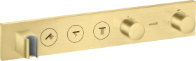 Hansgrohe AXOR ShowerSolutions Thermostatmodul Select 530/90 Unterputz für 3 Verbraucher brushed brass