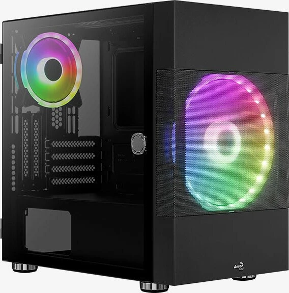 AeroCool Atomic, inkl. GPU-Halterung, Glasfenster