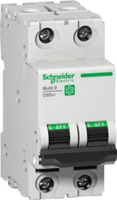 Schneider Electric Multi 9 OEM LS-Schalter C60SP 2-polig 1A C-Char. 10kA 480Y/277V UL1077